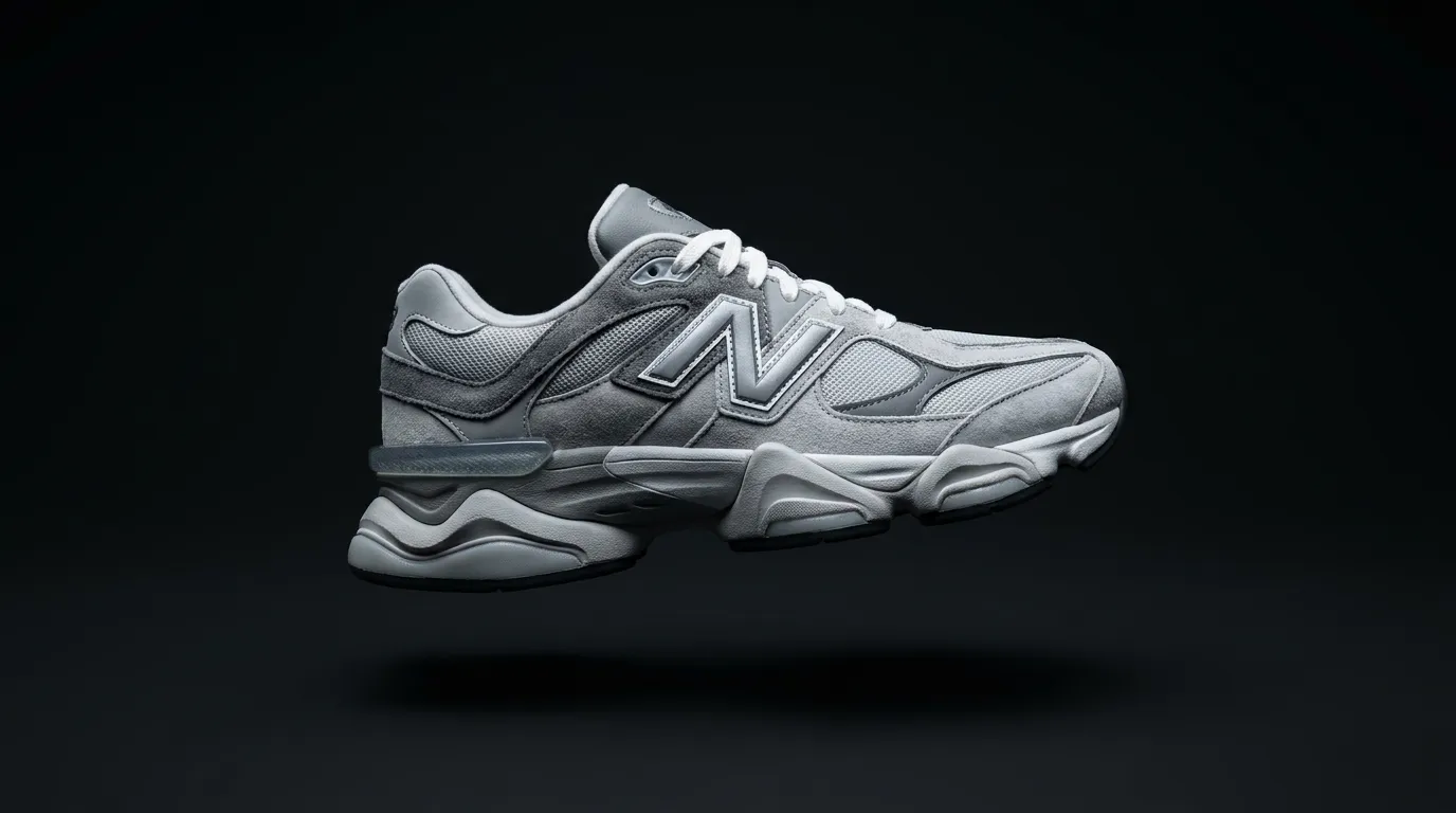 New Balance 9060 в сив цвят, страничен профил